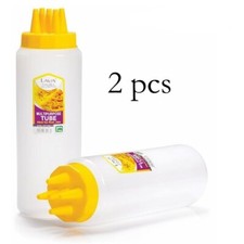 Molde de crepes rendados 2xFive Tip Squeeze Bottle Roti jala net BPA FREE 600ML 20oz comprar usado  Enviando para Brazil
