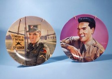 Usado, Elvis Presley Collector Plates Patriotic Soldier Bad Nauheim & Private Presley comprar usado  Enviando para Brazil
