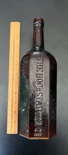ENORME Hochstadter Co. Garrafa de uísque marrom escuro cavada no Novo México década de 1890? comprar usado  Enviando para Brazil