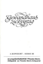 Programmheft konzert serie gebraucht kaufen  Deutschland