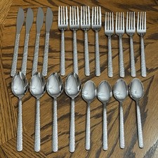 Hammered stainless flatware for sale  Summerfield