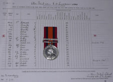 QUEEN'S SOUTH AFRICA MEDAL ONE CLASP TO 3rd BATT. R.W. SURREY REGT + ROLL for sale  LEIGHTON BUZZARD