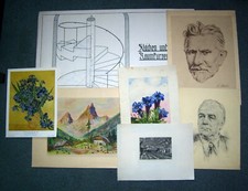 Konvolut aquarelle grafik gebraucht kaufen  Deutschland