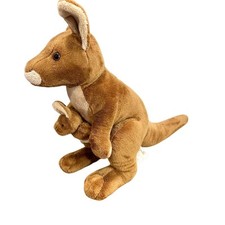MinkPlush Mrs Roo Kangaroo & Baby Joey 14" brinquedo de pelúcia animal Austrália comprar usado  Enviando para Brazil