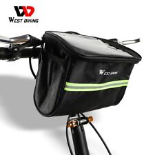 WEST BIKING Bolsa de Guidão de Bicicleta Cesta Frontal de Bicicleta Bolsa de Telefone Impermeável 4L comprar usado  Enviando para Brazil