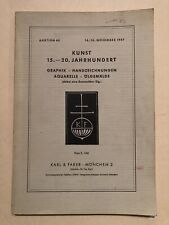 Karl faber auktionskatalog gebraucht kaufen  Raubling
