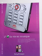 Anúncio impresso antigo para telefone Sony Ericsson!" Telefone Walkman W880 " comprar usado  Enviando para Brazil