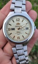 Vintage Orient Tri Star Automático Resistente à Água 50m Aço Inoxidável Masculino  comprar usado  Enviando para Brazil