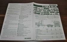 Usado, 1984 Scania T 112 E 6x4 Especificação Caminhão Folheto Prospekt Brasil comprar usado  Enviando para Brazil