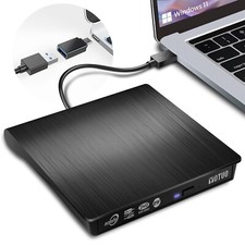 Yotuo Unidade de DVD Externa USB 3.0 Portátil +/-RW Gravador de DVD Player Para Mac e PC comprar usado  Enviando para Brazil