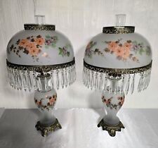 antique 2 lamps glass for sale  West Salem