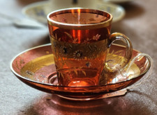 Turkish red glass for sale  PEWSEY