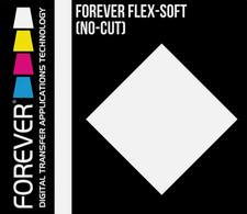 Papel de transferência Forever Flex macio (sem corte) branco conjuntos A4 x 25 + acabamento em folha A comprar usado  Enviando para Brazil