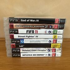8 x Playstation 3 PS3 Sony God Of War Lair Uncharted Street Fighter Bundle MW2 comprar usado  Enviando para Brazil