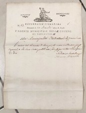 1700 documento lettera usato  Magenta