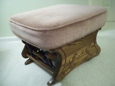 Upholstered pink ottoman for sale  East Moline