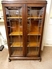 Mahogany bookcase leaded for sale  GOSPORT