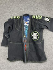 Jaqueta Platina Jiu Jitsu Gi A3 Preta Caveira Samurai Arte Forrada Jiu-Jitsu Kimono Uniforme comprar usado  Enviando para Brazil