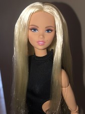 Usado, Boneca híbrida original Barbie feita para mover odile cabelo liso + vestido preto e sapatos comprar usado  Enviando para Brazil