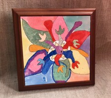 Wood framed ceramic for sale  Broadview Heights