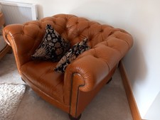 Genuine leather sofa for sale  SCUNTHORPE