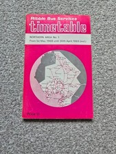 Ribble bus timetable for sale  GLASGOW