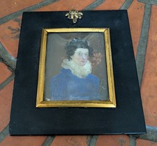 Miniature encadrée xixème d'occasion  Cadenet