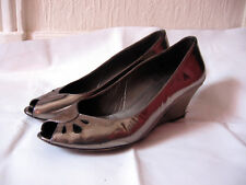 Escarpin cuir argenté d'occasion  Paris X