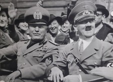 Vintage hitler mussolini usato  Genova