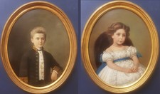 Coppia ritratti antichi usato Coppia ritratti antichi usato  Portici
