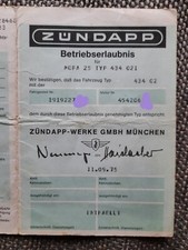 Rginal betriebserlaubnis 5026 gebraucht kaufen  Neuhof