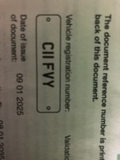 Chevy reg private for sale  WARE