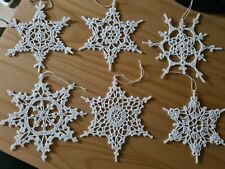 Handmade crochet snowflakes for sale  SOUTHAMPTON