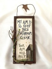 Bathroom sign wall for sale  Fort Myers
