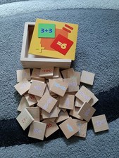 Mathelernspiel holz kärtchen gebraucht kaufen  Schalksmühle