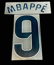 Conjunto oficial de nome/número de futebol americano Real Madrid Mbappé 9 2024/25 liga fora comprar usado  Enviando para Brazil