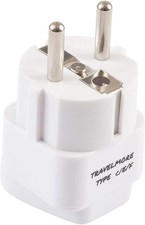 Pacote com 1 plugue adaptador de viagem europeu para tomadas europeias - tipo C, tipo E, tipo comprar usado  Enviando para Brazil