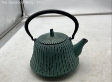 Chaleira infusor de aço inoxidável ferro fundido azul-petróleo japonesa bule de tetsubin com tampa comprar usado  Enviando para Brazil