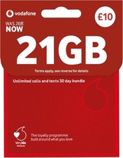 Official vodafone sim for sale  ILFORD