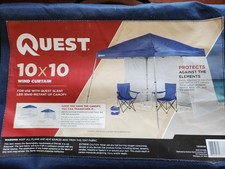 Modelo Quest CORTINA DE VENTO para dossel de 10 pés x 10 pés caixa aberta comprar usado  Enviando para Brazil