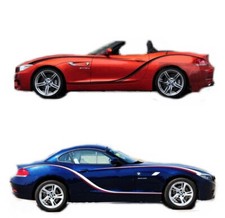 Adesivo gráfico linha cintura carro para BMW Z4 corrida listra porta lateral decalques vinil comprar usado  Enviando para Brazil