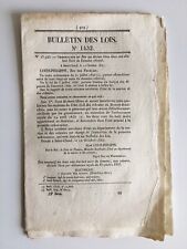 Bulletin lois 1432 d'occasion  Ancy-le-Franc