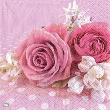 Serviettes papier roses d'occasion  Eu