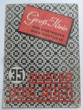 GERMAN BOOK of CHARTED DESIGNS suitable for knit or embroidery (1940's) comprar usado  Enviando para Brazil