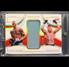 Octógono de lona 2023 Panini UFC Immaculate Charles Oliveira Gaethje usado /10  comprar usado  Enviando para Brazil