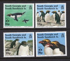 CONJUNTO DE PINGUINS MACARRÃO STH GEORGIA & STH SANDWICH ISLAND 1993 MUITO BOM, SEM MARCA DE CHARNEIRA,, comprar usado  Enviando para Brazil
