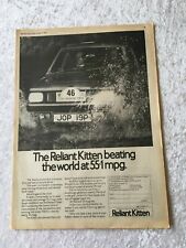 Reliant kitten economy for sale  BRISTOL