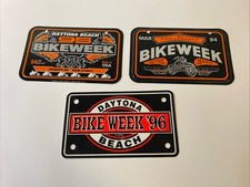Lote de 3 placas de licença Daytona Beach Bike Week 94 95 96 placa Maxcy WPC metal comprar usado  Enviando para Brazil