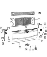 Genuine mopar tailgate for sale  Garland