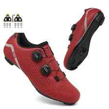Zapatos de ciclismo de montaña y carretera para hombre ligeros carreras pedal plano calzado Spd botín segunda mano  Embacar hacia Mexico